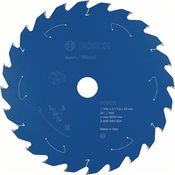 Bosch Akku-Kreissägeblatt EXPERT for Wood, 254x2,1/1,6x30, 24 Zähne Nr. 2608644524