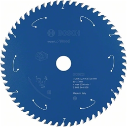 Bosch Akku-Kreissägeblatt EXPERT for Wood, 254x2,1/1,6x30, 60 Zähne Nr. 2608644526