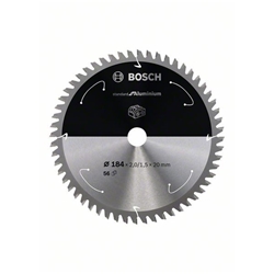 Bosch Akku-Kreissägeblatt Standard for Aluminium, 184x2/1,5x20, 56 Zähne Nr. 2608837768