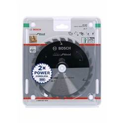 Bosch Akku-Kreissägeblatt Standard for Wood, 160x1,5/1x20, 24 Zähne Nr. 2608837676