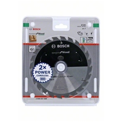 Bosch Akku-Kreissägeblatt Standard for Wood, 165x1,5/1x30, 24 Zähne Nr. 2608837688