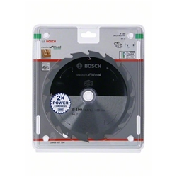 Bosch Akku-Kreissägeblatt Standard for Wood, 190x1,6/1,1x30, 16 Zähne Nr. 2608837706