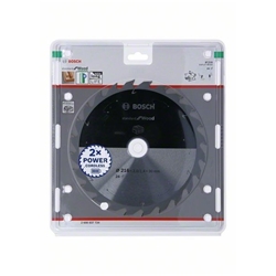 Bosch Akku-Kreissägeblatt Standard for Wood, 216x1,7/1,2x30, 24 Zähne Nr. 2608837724