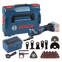 Bosch Akku-Multi-Cutter GOP 18V-34, Starlock Tauchsägeblätter + diverses Zubehör, L-BOXX Nr. 06018G2002