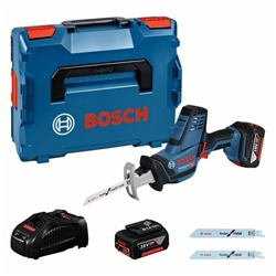 Bosch Akku-Säbelsäge GSA 18V-LI C, L-BOXX 136, 2 x Li-Ion-Akku 5.0Ah, Säbelsägeblatt Nr. 06016A5002
