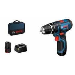 Bosch Akku-Schlagbohrschrauber GSB 12V-15, mit 2 x 2.0Ah Li-Ion Akku Nr. 06019B690H