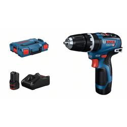 Bosch Akku-Schlagbohrschrauber GSB 12V-35: 2 x Akku GBA 12V 3.0Ah, Schnellladegerät in L-BOXX Nr. 06019J9000