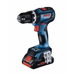 Bosch Akku-Schlagbohrschrauber GSB 18V-90 C, 2 x Akku GBA 18V 5.0Ah, Ladegerät und L-BOXX Nr. 06019K6106