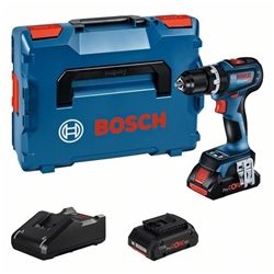 Bosch Akku-Schlagbohrschrauber GSB 18V-90 C, 2 x Akku ProCORE18V 4.0Ah, Ladegerät und L-BOXX Nr. 06019K6105