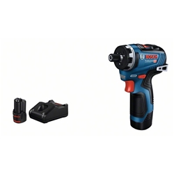 Bosch Akku-Schrauber GSR 12V-35 H x : 2 x Akku GBA 12V 3.0Ah, Schnellladegerät Nr. 06019J9101