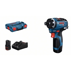 Bosch Akku-Schrauber GSR 12V-35 H x : 2 x Akku GBA 12V 3.0Ah, Schnellladegerät, L-BOXX Nr. 06019J9100