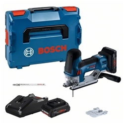 Bosch Akku-Stichsäge GST 18V-155 SC, 2 x Akku ProCORE18V 4.0Ah, Ladegerät und L-BOXX Nr. 06015B0002