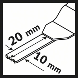Bosch BIM Tauchsägeblatt AIZ 10 AB, Wood and Metal, 20x10mm Nr. 2608661641