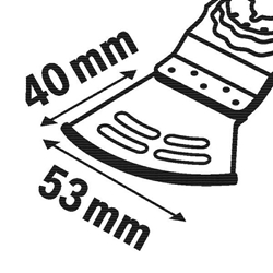 Bosch BIM Tauchsägeblatt Dual-Tec AYZ 53 BPB Multimaterial, 40x53mm, per Stück Nr. 2608664205