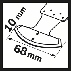 Bosch Carbide-RIFF Segmentsägeblatt MATI 68 RST5, 10x68mm, 1er-Pack Nr. 2608662578