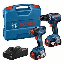 Bosch Combo Kit GD x 18V-200 + GSR 18V-55, mit 2 x Akku GBA 18V 4.0Ah, Schnellladegerät, L-Case Nr. 06019J2207