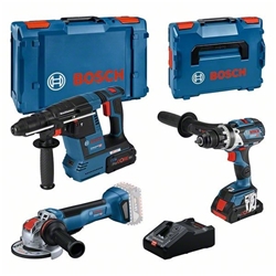 Bosch Combo Kit mit 3 18V-Werkzeugen: GSR 18V-110C, GW x 18V-10 P, GBH 18V-26F, mit 2 x Akku: 1 x Akku ProCORE18V 4.0Ah, 1 x Akku ProCORE18V 8.0Ah Nr. 0615990N2X