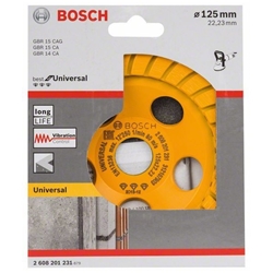 Bosch Diamanttopfscheibe Best for Universal Turbo, 125x22,23x5mm, gelb Nr. 2608201231