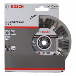 Bosch Diamanttrennscheibe Best for Abrasive, 115x22,23x2,2x12mm, 1er-Pack Nr. 2608602679