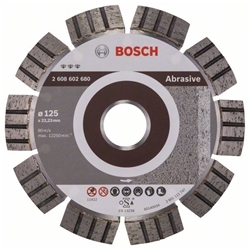 Bosch Diamanttrennscheibe Best for Abrasive, 125x22,23x2,2x12mm, 1er-Pack Nr. 2608602680