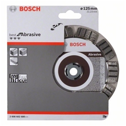 Bosch Diamanttrennscheibe Best for Abrasive, 125x22,23x2,2x12mm, 1er-Pack Nr. 2608602680