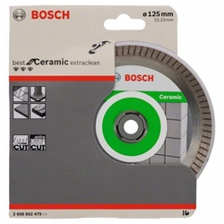 Bosch Diamanttrennscheibe Best for Ceramic Extra-Clean Turbo, 125x22,23x1,4x7mm, 1er-Pack Nr. 2608602479