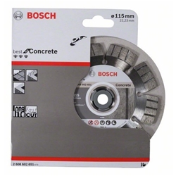 Bosch Diamanttrennscheibe Best for Concrete, 115x22,23x2,2x12mm, 1er-Pack Nr. 2608602651