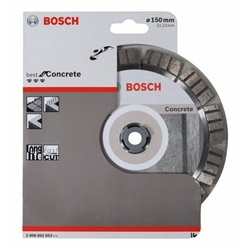 Bosch Diamanttrennscheibe Best for Concrete, 150x22,23x2,4x12mm, 1er-Pack Nr. 2608602653