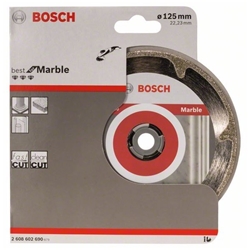 Bosch Diamanttrennscheibe Best for Marble, 125x22,23x2,2x3mm, 1er-Pack Nr. 2608602690