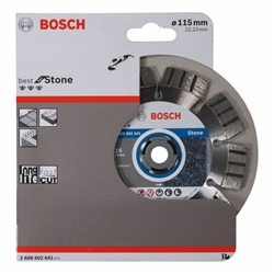 Bosch Diamanttrennscheibe Best for Stone, 115x22,23x2,2x12mm, 1er-Pack Nr. 2608602641
