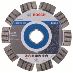 Bosch Diamanttrennscheibe Best for Stone, 125x22,23x2,2x12mm, 1er-Pack Nr. 2608602642