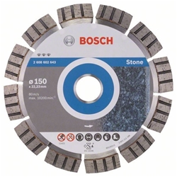Bosch Diamanttrennscheibe Best for Stone, 150x22,23x2,4x12mm, 1er-Pack Nr. 2608602643