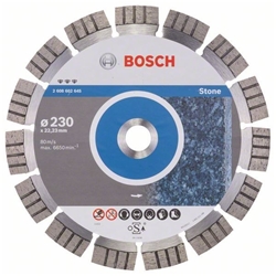 Bosch Diamanttrennscheibe Best for Stone, 230x22,23x2,4x15mm, 1er-Pack Nr. 2608602645