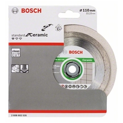 Bosch Diamanttrennscheibe Standard for Ceramic, 110x22,23x1,6x7,5mm, 1er-Pack Nr. 2608602535
