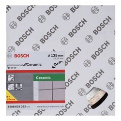 Bosch Diamanttrennscheibe Standard for Ceramic, 125x22,23x1,6x7mm, 10er-Pack Nr. 2608603232