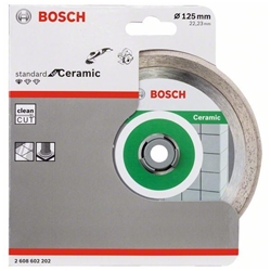 Bosch Diamanttrennscheibe Standard for Ceramic, 125x22,23x1,6x7mm, 1er-Pack Nr. 2608602202