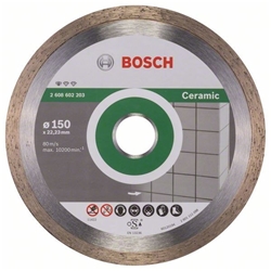 Bosch Diamanttrennscheibe Standard for Ceramic, 150x22,23x1,6x7mm, 1er-Pack Nr. 2608602203