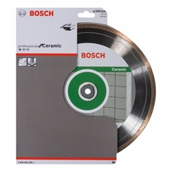 Bosch Diamanttrennscheibe Standard for Ceramic, 250x30 + 25,40x1,6x7mm, 1er-Pack Nr. 2608602539