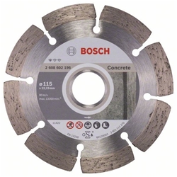 Bosch Diamanttrennscheibe Standard for Concrete, 115x22,23x1,6x10mm, 1er-Pack Nr. 2608602196