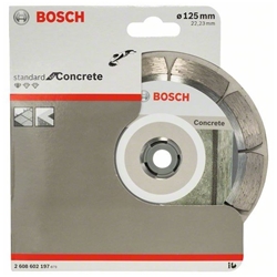 Bosch Diamanttrennscheibe Standard for Concrete, 125x22,23x1,6x10mm, 1er-Pack Nr. 2608602197