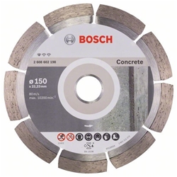 Bosch Diamanttrennscheibe Standard for Concrete, 150x22,23x2x10mm, 1er-Pack Nr. 2608602198