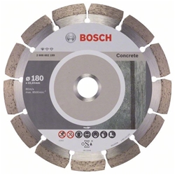 Bosch Diamanttrennscheibe Standard for Concrete, 180x22,23x2x10mm, 1er-Pack Nr. 2608602199