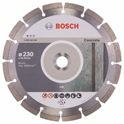 Bosch Diamanttrennscheibe Standard for Concrete, 230x22,23x2,3x10mm, 1er-Pack Nr. 2608602200