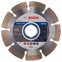 Bosch Diamanttrennscheibe Standard for Stone, 115x22,23x1,6x10mm, 1er-Pack Nr. 2608602597