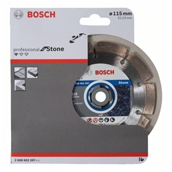 Bosch Diamanttrennscheibe Standard for Stone, 115x22,23x1,6x10mm, 1er-Pack Nr. 2608602597
