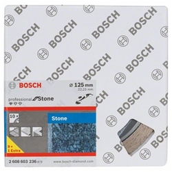 Bosch Diamanttrennscheibe Standard for Stone, 125x22,23x1,6x10mm, 10er-Pack Nr. 2608603236