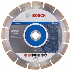 Klicken Sie hier, um das Bild zu vergrößern Bosch Diamanttrennscheibe Standard for Stone, 230x22,23x2,3x10mm, 1er-Pack Nr. 2608602601