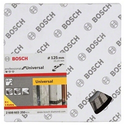 Bosch Diamanttrennscheibe Standard for Universal Turbo, 125x22,23x2x10mm, 10er-Pack Nr. 2608603250