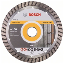Bosch Diamanttrennscheibe Standard for Universal Turbo, 150x22,23x2,5x10mm, 1er-Pack Nr. 2608602395