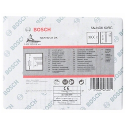 Bosch D-Kopf Streifennagel SN34DK 50RG, 2,8mm, 50mm, verzinkt, gerillt, 3000er-Pack Nr. 2608200019